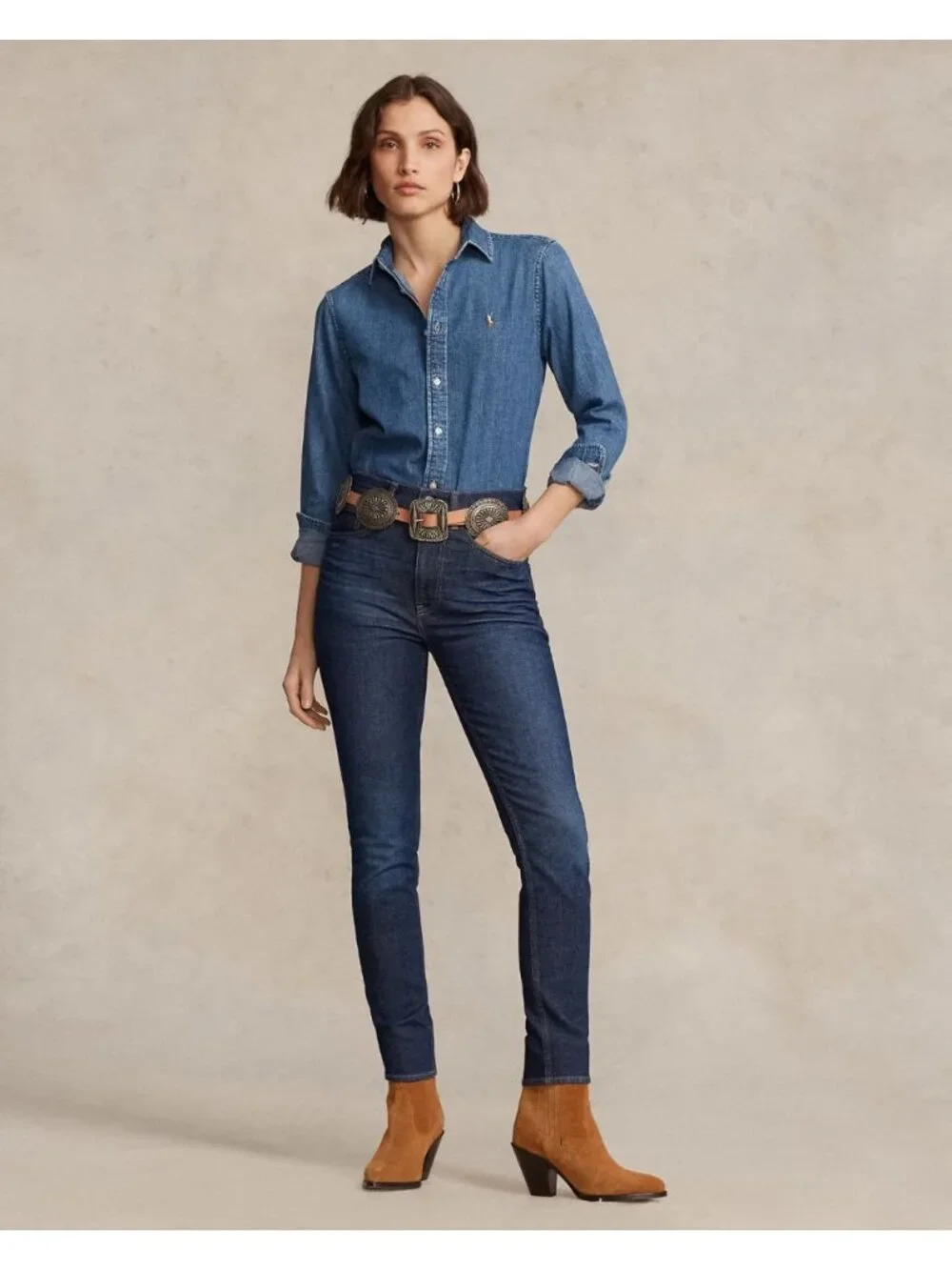 NEW Polo Ralph Lauren Women's 25 High-Rise Super-Slim Skinny Ankle Jean NWT $198 - Picture 1 of 6
